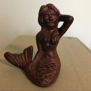 Cast Iron Mermaid Paperweight